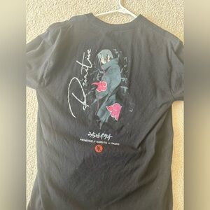 Primitive Black Itachi Uchiha Graphic T-Shirt